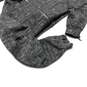 [Envío Inmediato] Sudadera con Capucha y Cremallera para Hombre 2026, Estilo Graffiti, Lavado Vintage, Streetwear, Alta Calidad - Product Image 3