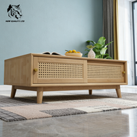 Table basse moderne en bois massif à 2 tiroirs, nouveau design, mobilier de maison, vente en gros Chine, excellent prix, personnalisation, grand stock, dropshipping