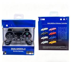 Manette sans fil PS-3, joystick à fonctions complètes, barre lumineuse, double moteur à vibration, gyroscope, <span class=keywords><strong>PS3</strong></span> Slim pour PC, jeux mobiles avec logo - Product Image 1