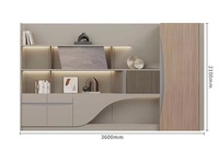 Bureau de direction moderne et luxueux, modulaire et convertible, avec plateau en marbre, pour usage domestique ou professionnel
