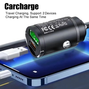 Cargador de Coche de 100W con Doble Puerto USB, Carga Rápida PD Tipo C, Adaptador para iPhone, Samsung, Huawei, Xiaomi - Product Image 1