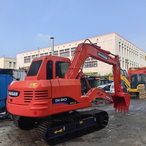 Excavadora de cadenas pequeña Doosan DH80 usada, excavadora hidráulica de 8 toneladas para construcción y obras municipales - Product Image 4