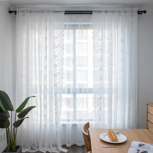XinLan lusso <span class=keywords><strong>pizzo</strong></span> <span class=keywords><strong>francese</strong></span> tenda camera da letto balcone ricamato bianco tenda trasparente <span class=keywords><strong>per</strong></span> la casa - Product Image 6
