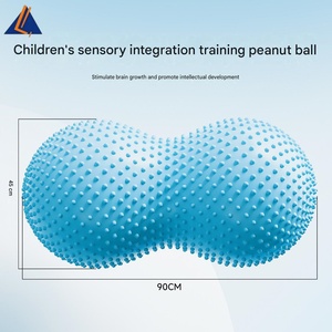 Offre Spéciale : Balle de massage en forme d'arachide à picots, rouleau de massage double lacunaire pour le soulagement des douleurs musculaires du cou et du dos, idéal pour le yoga et le fitness - Product Image 1