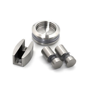 ชุดลูกกลิ้งเลื่อนประตูกระจกบานเลื่อนไร้กรอบอุปกรณ์ประตูห้องอาบน้ำกระจก - Product Image 6