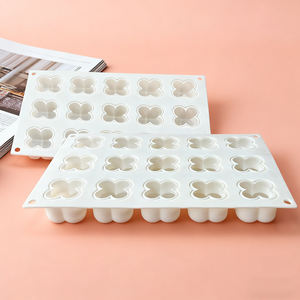 Ensemble de 15 moules en silicone pour mousse, chocolat, desserts et pâtisseries maison, moules à bougies d'aromathérapie - Product Image 6
