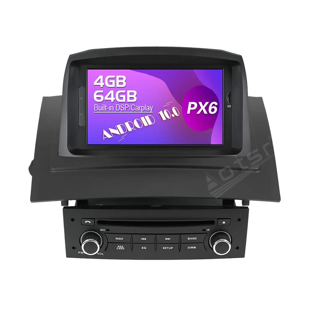 64G Android dokunmatik ekran araba Video radyo stereo oynatıcı multimedya sistemi Renault Megane 2 için Fluence 2002-2008 GPS navigasyon
