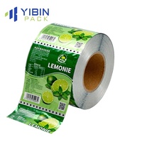 Rouleau de film d'emballage en plastique d'aluminium laminé de stock d'usine pour gaufrettes de noix de coco/chips/collation/impression personnalisée de biscuits