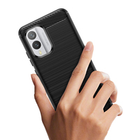 Étui de téléphone en TPU souple antichoc en fibre de carbone, style streetwear, pour S24 S24+ S24 Ultra S24FE S25 S25+ S25 Ultra