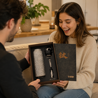 Nouvelle bouteille d'eau en titane pur à double paroi isolée sous vide de 20 oz, personnalisée, pour boissons chaudes et froides, avec couvercle rabattable et deux poignées, idéale pour les cadeaux