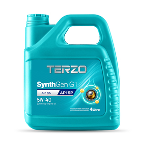 น้ำมันหล่อลื่นเครื่องยนต์เบนซิน TERZO SynthGen G1 5W 40 API SP API SN สังเคราะห์ สำหรับรถยนต์นั่งส่วนบุคคล - Product Image 1