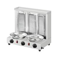 Équipement de cuisine commercial nouvel acier inoxydable automatique Doner Kebab Machine gaz Shawarma Gyro Maker pour restaurants cuisines
