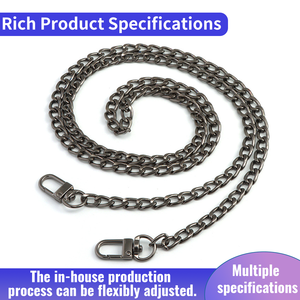 Factory Custom Metal <strong>Bag</strong> Chain <strong>Strap</strong> CrossBody Purse Shoulder <strong>Bag</strong> <strong>Strap</strong> <strong>Replacement</strong> <strong>Straps</strong> with Snap Hooks - Product Image 3