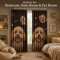 Rideaux occultants personnalisés avec photo d'animal imprimée, écologiques, modernes, imprimés en 3D, OEM ODM pour la décoration de la maison