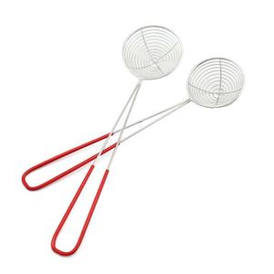 2,5 Zoll Mini Edelstahl Hot Pot Sieb Schaufeln Asian Schöpf löffel Griff Home mit Kunststoff Mesh Skimmer Löffel für den Heimgebrauch - Product Image 3