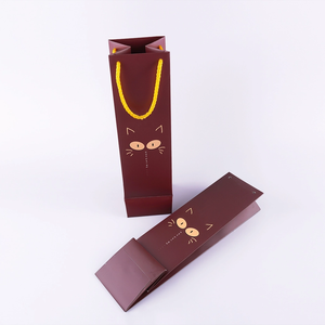 Bolsa de Papel Premium con Impresión Personalizada, <span class=keywords><strong>Precio</strong></span> Económico al por Mayor, Bolsa de Papel <span class=keywords><strong>para</strong></span> <span class=keywords><strong>Vino</strong></span> Tinto con Logotipo - Product Image 2