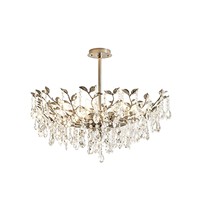 Lustre circulaire moderne de luxe en cristal pour salon, escalier duplex, salle à manger minimaliste, couloir, style crème