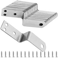 Supports en acier robuste noirs en forme de Z, 6 pouces, pour poteau vers poutre, double angle, profil de canal, équerre d'angle