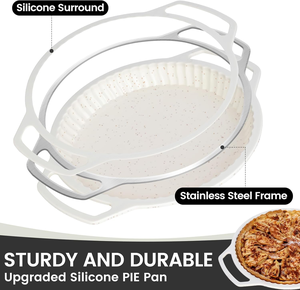 Moule à pain et gâteau en silicone MUYULINS, rond, antiadhésif, sans BPA, avec cadre métallique renforcé, certifié LFGB, pour toasts et brownies - Product Image 2