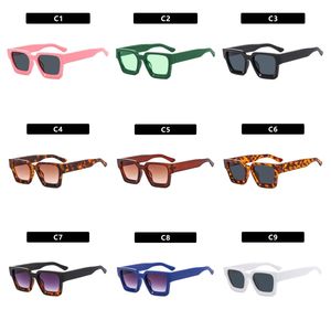 Thời trang giá rẻ tùy chỉnh logo thương hiệu thiết kế kính mặt trời thời trang gafas de Sol Shades Đen Chunky Vintage Kính mát vuông - Product Image 5