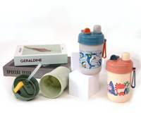 Boîte à lunch pour enfants avec bouteille d'eau Boîte à bento en plastique de qualité alimentaire pour étudiants et enfants Ensemble de boîtes à lunch en gros d'usine