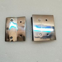 Kits de loquet de porte en verre à verre en acier inoxydable 316 aimant noir pour clôture extérieure et maison de chien non inclus