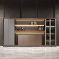 Liyu Furniture Guangdong Fournisseur Directeur Général Patron Moderne Grande Table De Bureau En Forme De L Grand Bureau Exécutif à Vendre