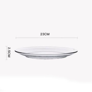 SOLHUI Klare Glaswaren kleine runde Form gehärtetes Glas Abendessen Serviert eller täglich verwendet Küchen geschirr zu Hause - Product Image 3