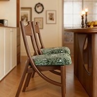 Chaise de salle à manger d'occasion, nouveau modèle 2026, en bois massif, design moderne et minimaliste, avec oreilles de chat, pour restaurant, chaise de salle à manger rembourrée