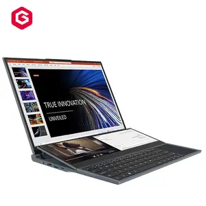 Laptop Promosi pembelian jumlah besar laptop 16 inci + 14 inci layar ganda laptop berwarna sentuh pribadi dan rumahan