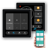 Zigbee 4 Zoll intelligenter intelligenter Touchscreen-Steuerungslicht Smart Home-Bildschirm Wandschalter mit Touchscreen-LCD-Display