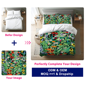 Mèo Bộ Đồ Giường Đặt Đầy Đủ Bộ Đồ Giường Đặt 3D In Động Vật Mô Hình Theo Chủ Đề Sang Trọng Comforter Bộ 3 Pcs Moq 1 - Product Image 5