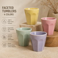 Tasse à café en céramique de style américain personnalisée de 340ml, voyage écologique, eau thermique chaude/thé/bière, gobelet de camping personnalisé
