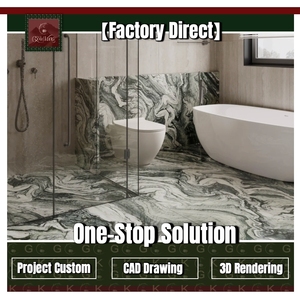 <span class=keywords><strong>Marmo</strong></span> <span class=keywords><strong>Cipollino</strong></span> <span class=keywords><strong>Verde</strong></span> per Bagno con Venature Bianche e Grigie, Taglio di Precisione per Residenze, Resort e Hall Aziendali - Product Image 1