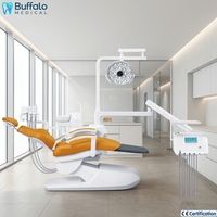 Fauteuil dentaire Buffalo avec écran tactile LCD, lampe LED et système à fibre optique pour fourniture aux usines dentaires