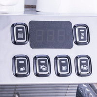 Machine à expresso commerciale entièrement automatique à double tête, réservoir à lait en acier inoxydable, qualité professionnelle, usage domestique, hôtels