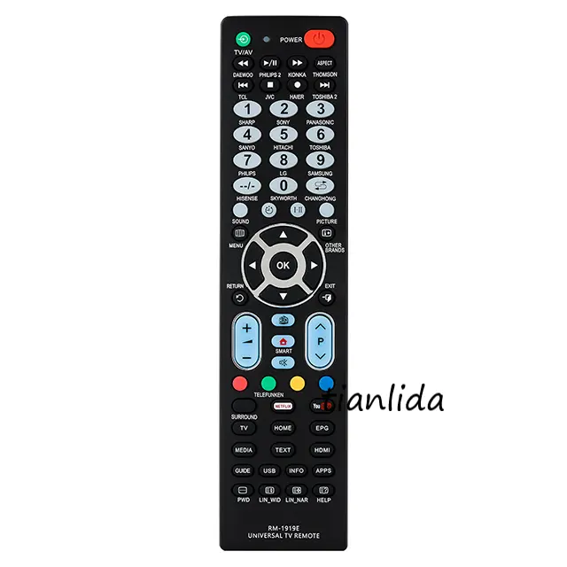 universal 4 in 1 STB SAT DVD VCR TV remote control remote control for set top box