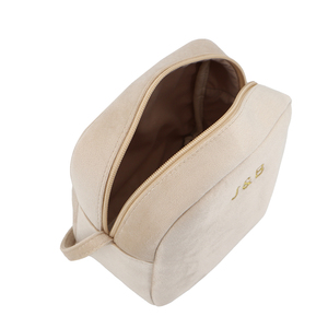 Bolsa <span class=keywords><strong>de</strong></span> Aseo Portátil <span class=keywords><strong>de</strong></span> Terciopelo Personalizable con Logotipo, para Viaje, para Cuidado <span class=keywords><strong>de</strong></span> la Piel, Fabricada por OEM, Color Rojo Oscuro, con Cierre - Product Image 4