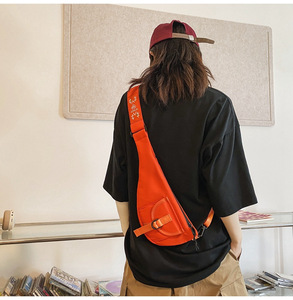 Crossbody <strong>Bag</strong> Flip Cover Multi-functional Chest Sports Waist <strong>Bag</strong> Women's Personalized Solid Color Single-shoulder <strong>Bag</strong> - Product Image 1