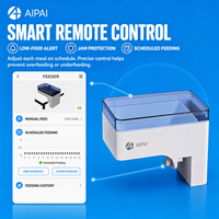 Alimentador Automático de Peces A+ con Abrazadera Ajustable, Temporizador Programable, Control por Aplicación Inteligente, Protección Contra la Humedad y Contra Atascos