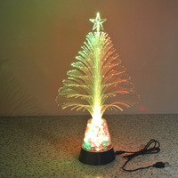 Arbre de Noël en fibre optique USB, veilleuse LED, petits ornements d'arbre de Noël, jouet lumineux, lampe en fibre optique, art floral