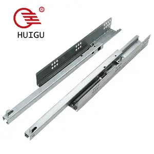 Telescopic Push to Open Ball Bearing Concealed Full Extension Hydraulic Drawer Sliders