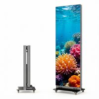 Écran d'affichage pliable LED P1.86, peut être assemblé, affichage double face, écran publicitaire pliable portable