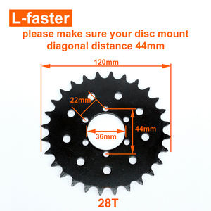 <span class=keywords><strong>Kit</strong></span> de Conversión de Bicicleta Eléctrica Lfaster 24V 36V 250W, Motor de Escobillas para Bicicleta de Montaña con Accionamiento Lateral Izquierdo, con Faro Delantero - Product Image 4