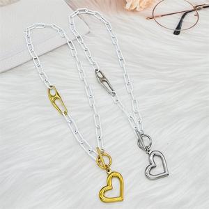 Juego <span class=keywords><strong>de</strong></span> Joyería HC Fashion <span class=keywords><strong>de</strong></span> Acero Inoxidable Dorado Diseño Estilo <span class=keywords><strong>Uno</strong></span> <span class=keywords><strong>de</strong></span> <span class=keywords><strong>50</strong></span> con Corazón, Pulsera, Collar y Aretes para Mujer, Regalo para el Día <span class=keywords><strong>de</strong></span> la Madre - Product Image 4