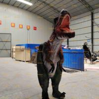 Costume de dinosaure réaliste pour adulte, costume de dinosaure animatronique réaliste, costume de dinosaure Raptor pour les événements sur le thème des dinosaures