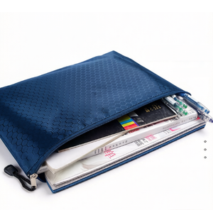 Bolsa de Documentos Portátil con Cierre de Sobre, Carpeta de Archivos de Plástico Oxford, Bolsa Personalizada para Regalo Promocional para Oficina o Escuela - Product Image 3