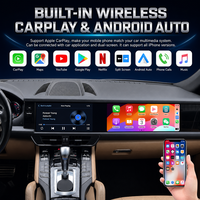Autoradio Android 13 à double écran, navigation GPS, lecteur multimédia pour Porsche Cayenne 2010-2015, 12,3 pouces, divertissement du copilote