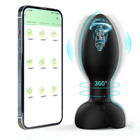 360 °   Rotierendes Erwachsenen-Sexspielzeug für Männer Prostata-Massagegerät Erwachsenen-Spielzeug Analplug Vibrierender Butt Plug mit 10 Vibrationsmodi