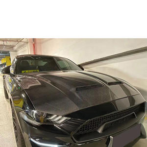 Capot de moteur de capot avant en Fiber de carbone Super Snake deux évents pour <span class=keywords><strong>Ford</strong></span> <span class=keywords><strong>Mustang</strong></span> 2018-2022 - Product Image 3